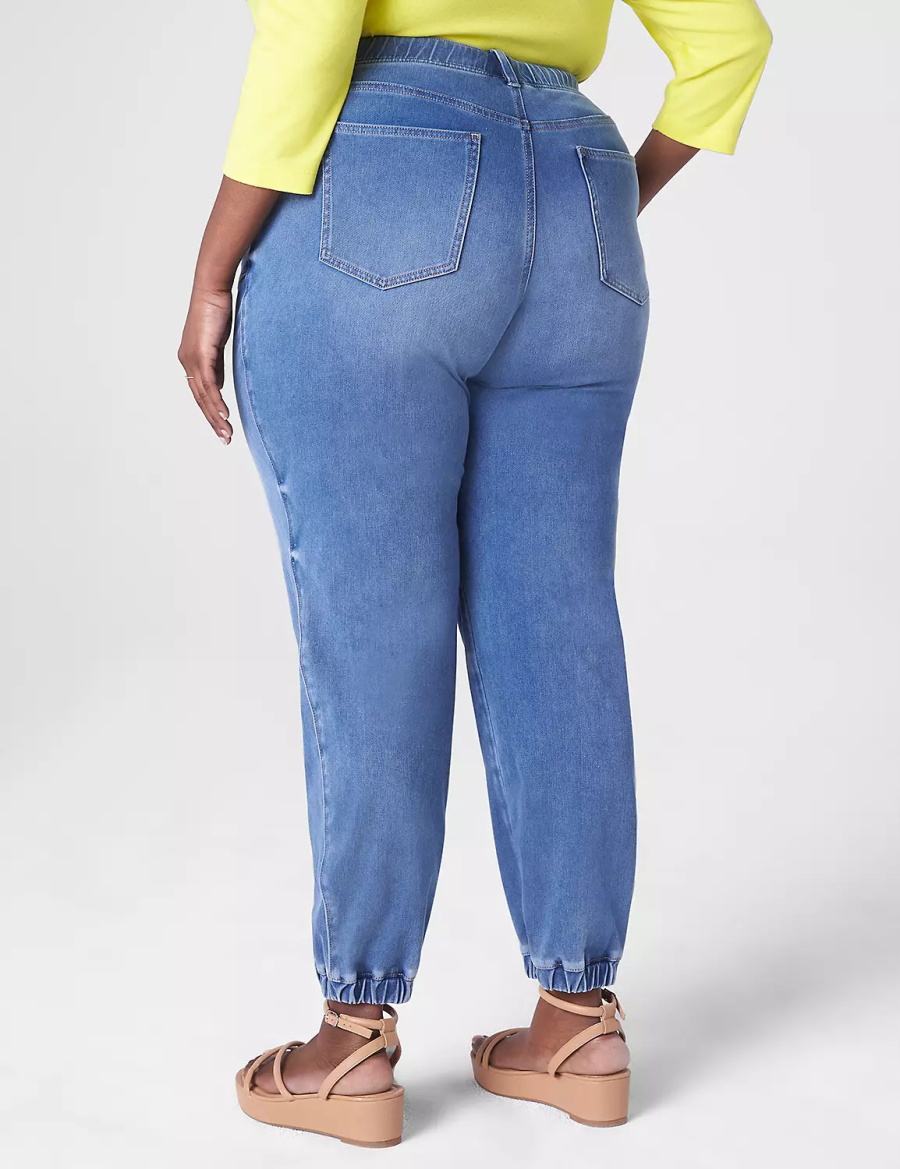 Lane Bryant Pull-On Boyfriend Jogger Women Jeans Blue | EAG824ZL