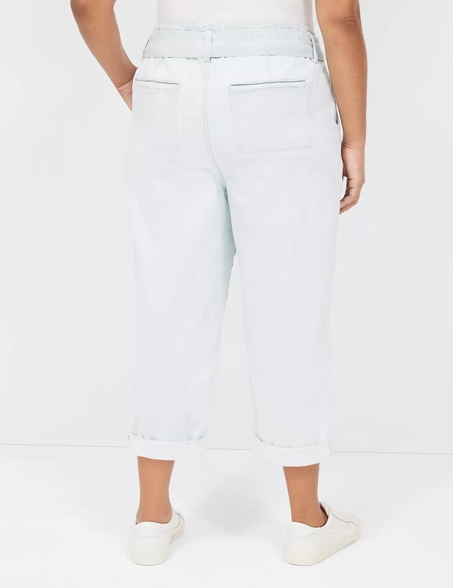 Lane Bryant Pull-On Fit Boyfriend Women Jeans Light Blue | FBU5075RW