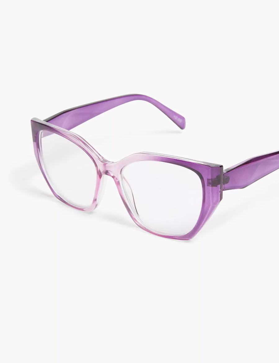 Lane Bryant Purple Ombré Cateye Reading Women Glasses Purple | YRH9011CB