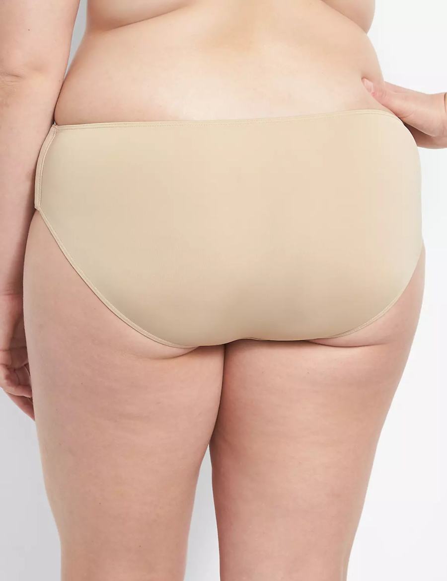 Lane Bryant Slick Chicks Adaptive Women Hipster Panty Beige | QQZ1796NJ