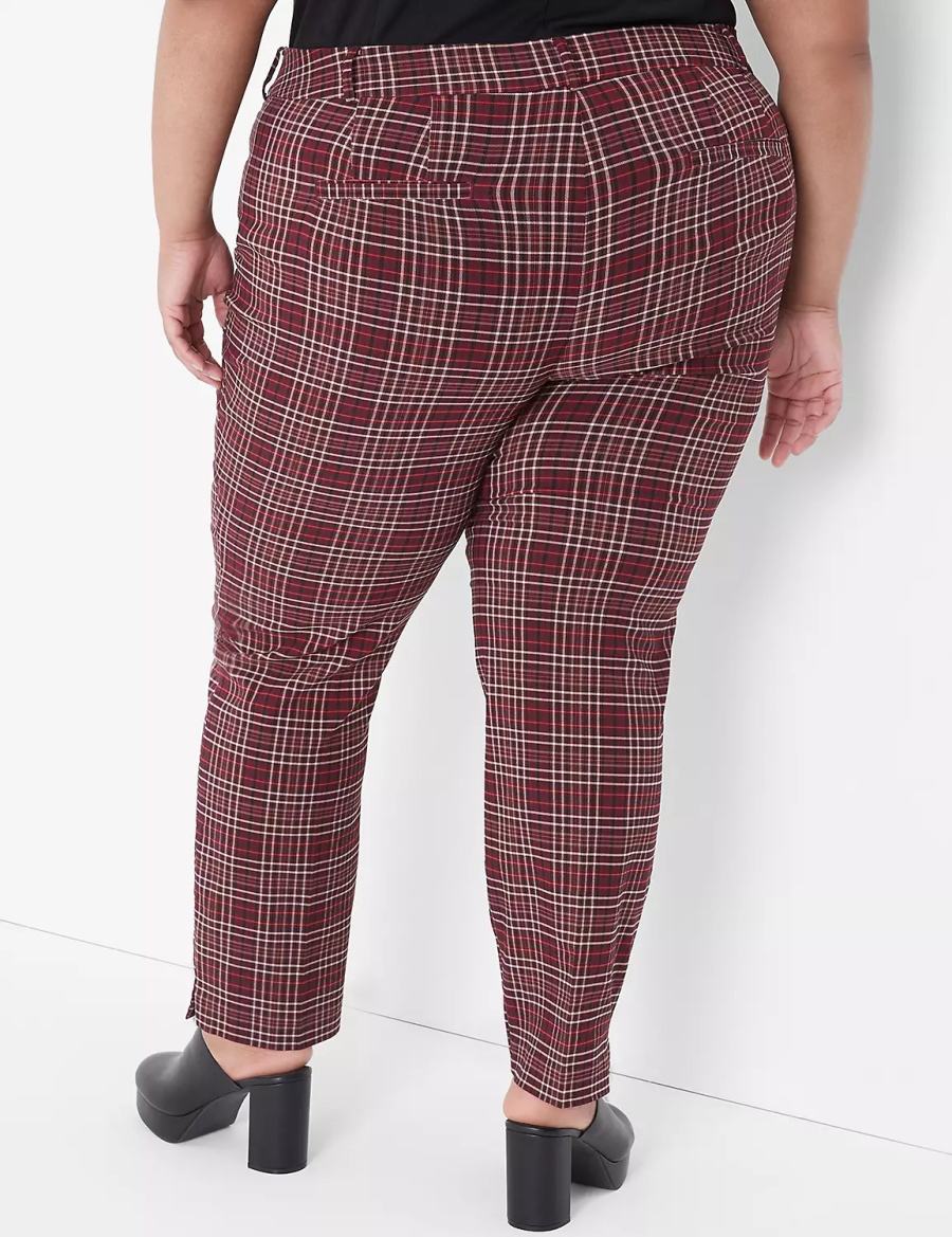 Lane Bryant Slim Ankle 4-Season Women Pants Red | DNX547OT