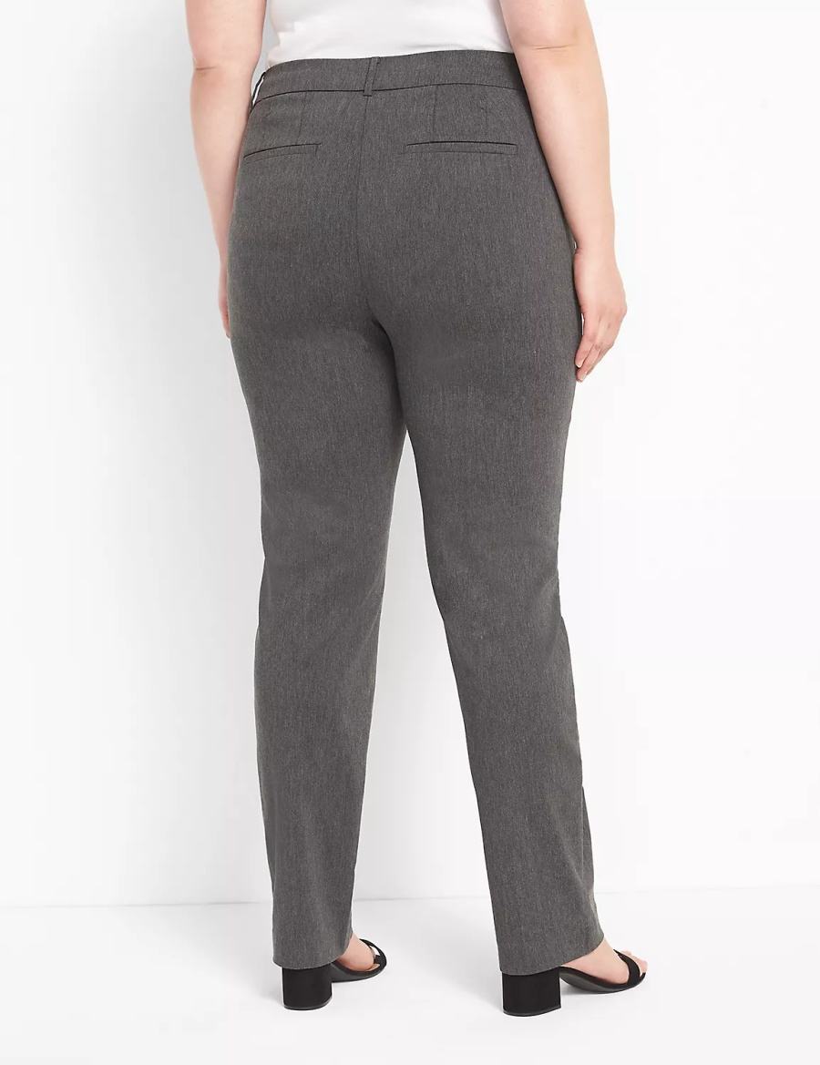 Lane Bryant Straight Leg 4-Season Women Pants Grey | LSK5198TG