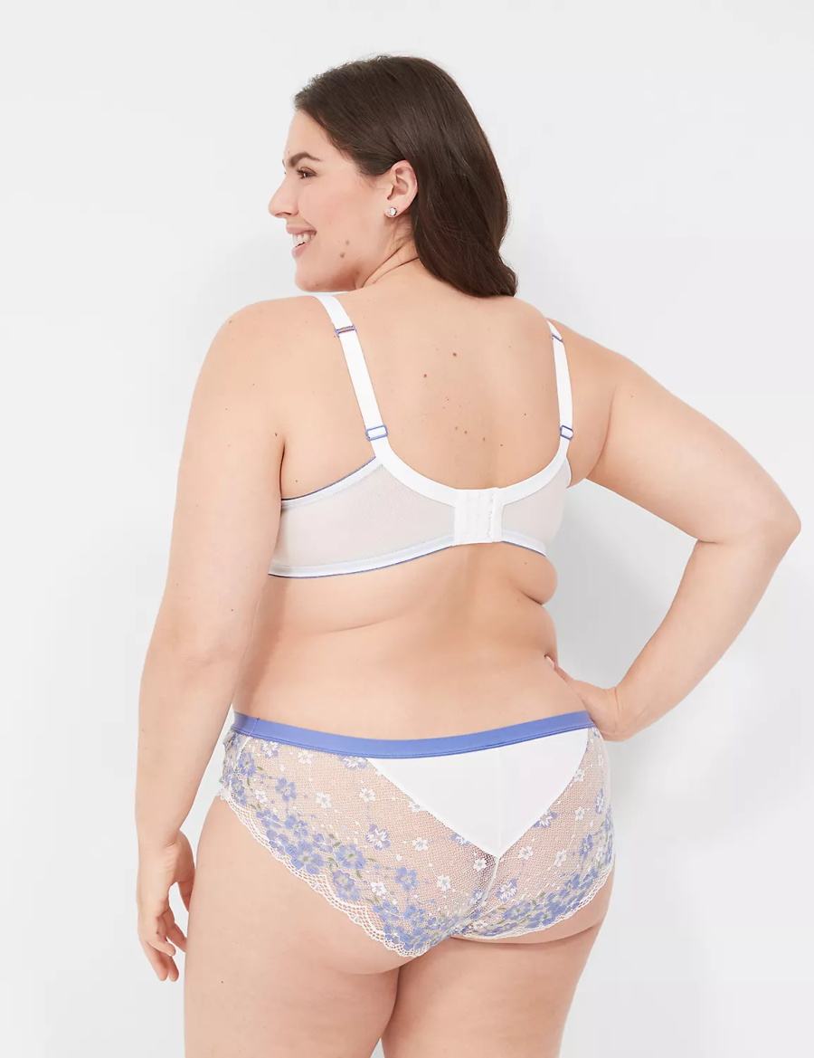 Lane Bryant Stretch Lace Women Hipster Panty White | CXN1568DU