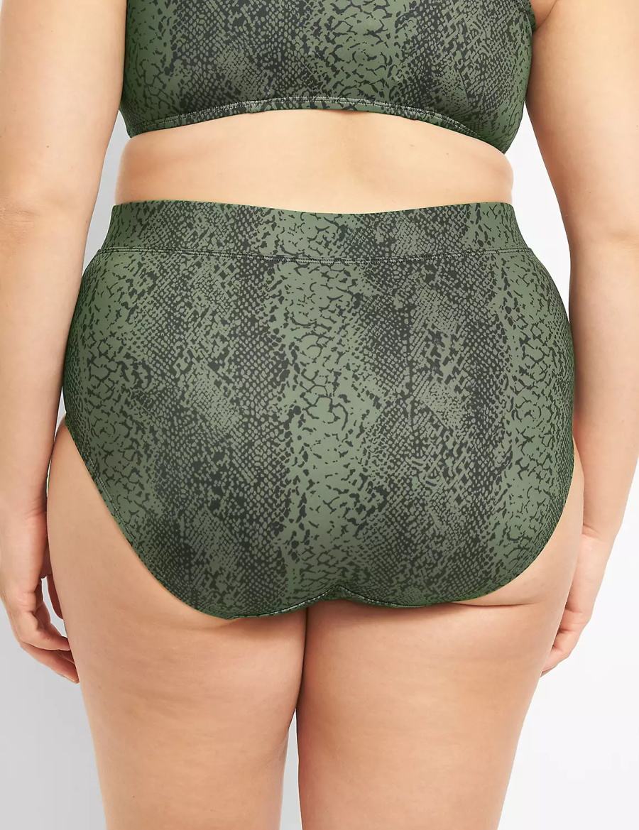 Lane Bryant Swim Women Briefs Dark Green | DQY1848VL