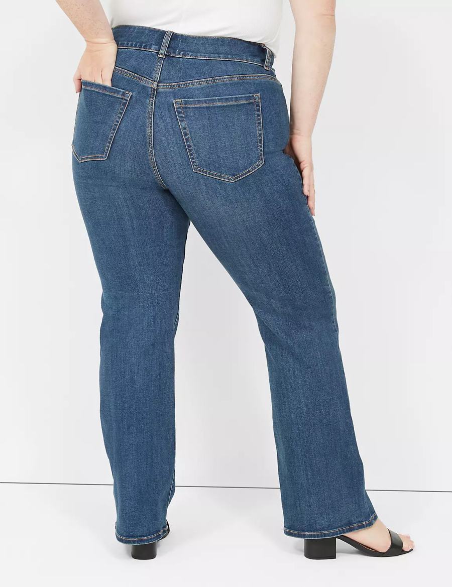 Lane Bryant Tighter Tummy High-Rise Boot Women Jeans Blue | JNW1162XS