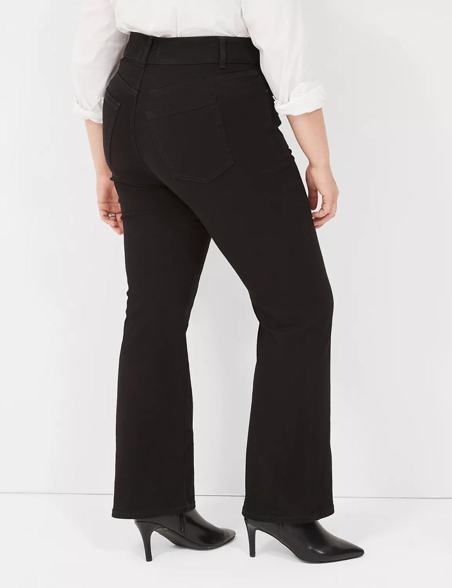 Lane Bryant Tighter Tummy High-Rise Boot Women Jeans Black | WGW3765KW